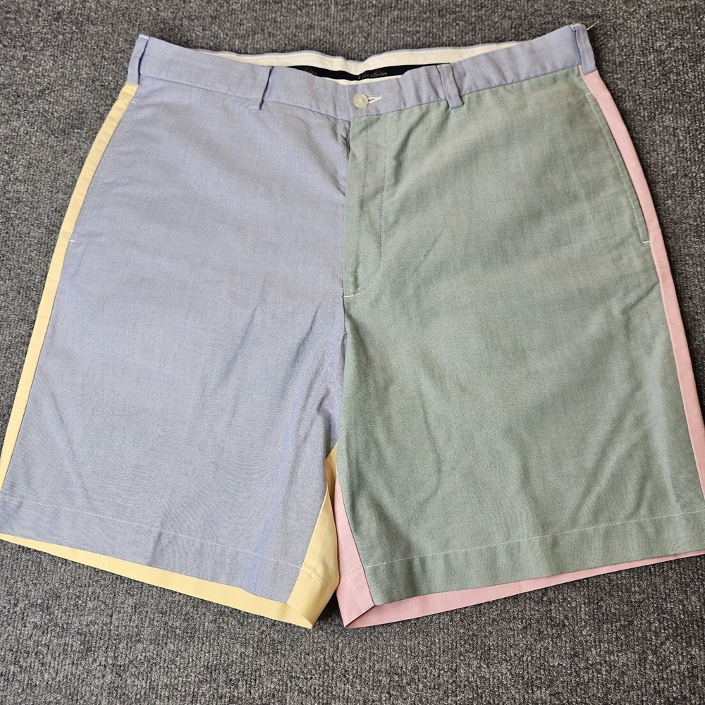 Brooks Brothers Patch Panel Oxford Cloth Bermuda Shorts Size 38 Preppy